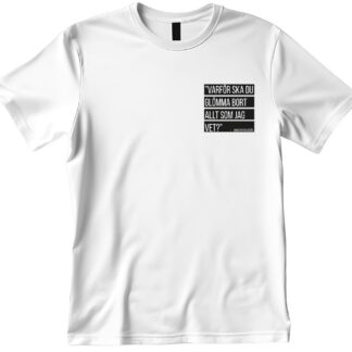 Vit T-Shirt med Skåån citat