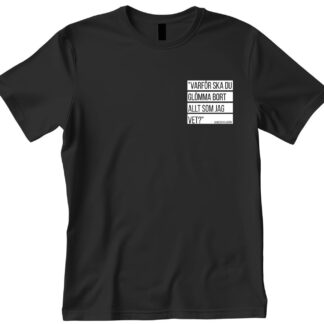 Svart T-Shirt med Skåån citat